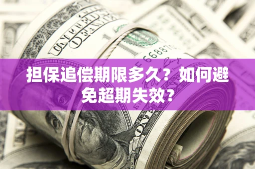 北京担保追偿期限多久?如何避免超期失效? 北京担保追偿期限多久?如何避免超期失效?