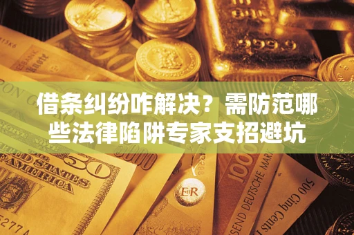 北京借条纠纷咋解决？需防范哪些法律陷阱专家支招避坑
