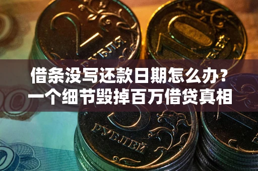 北京借条没写还款日期怎么办？一个细节毁掉百万借贷真相