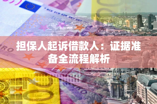 北京担保人起诉借款人：证据准备全流程解析