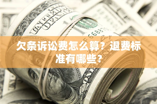 北京欠条诉讼费怎么算？退费标准有哪些？