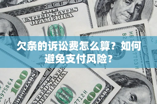 北京欠条的诉讼费怎么算？如何避免支付风险？